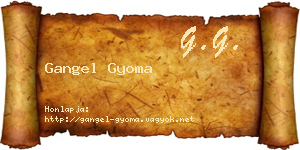 Gangel Gyoma névjegykártya
